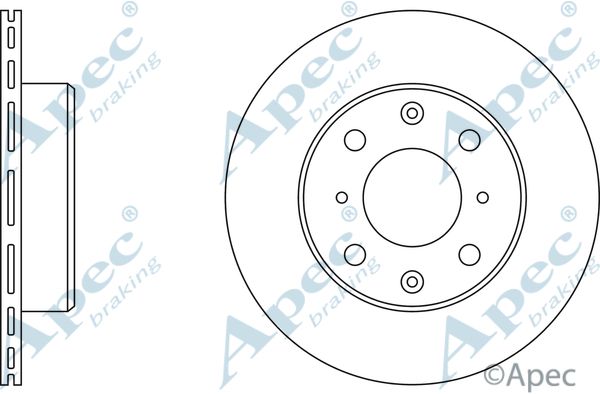 APEC BRAKING Тормозной диск DSK214